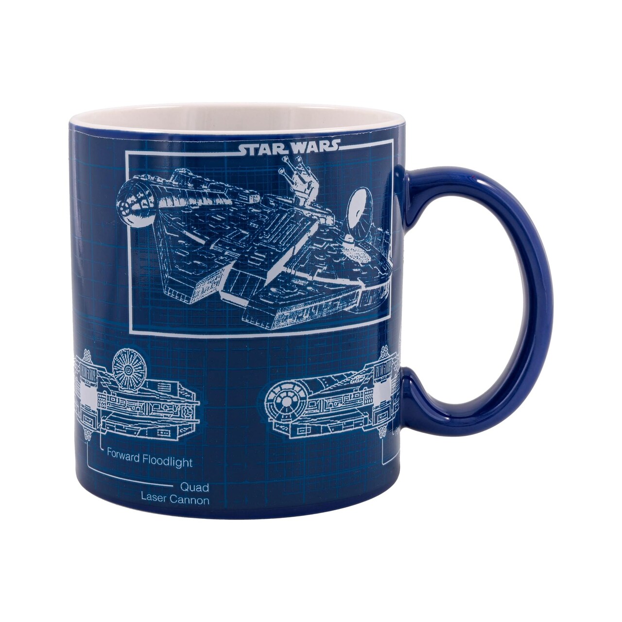 Star Wars Millennium Falcon Schematics Ceramic Mug | Holds 20 Ounces